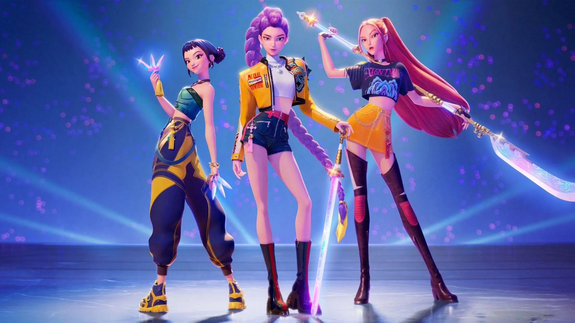 Reprodução da animação Guerreiras do K Pop, filme da Netflix que contou com egresso da PUC Minas em equipe de produção.